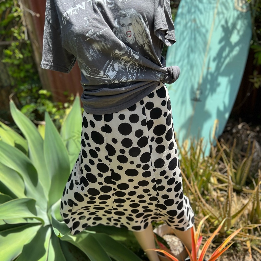 Vintage Kasper Polka Dot Skirt Y2K - Picture 2 of 4